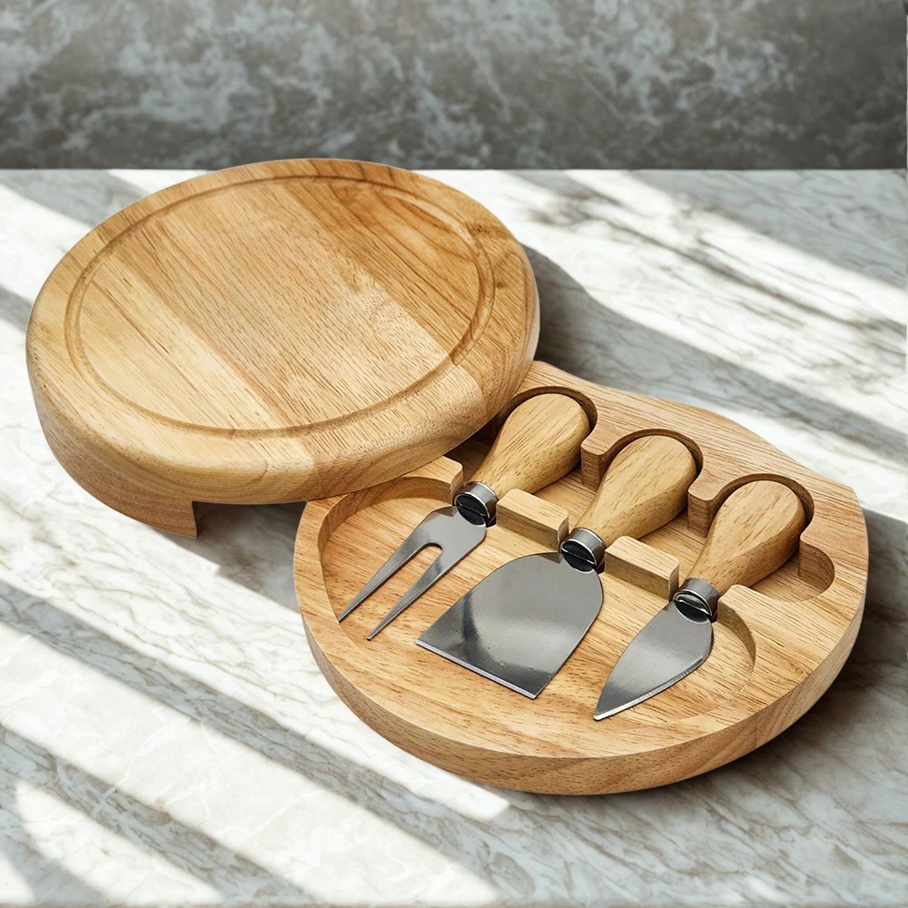 Jogo de 3 Itens Para Queijo + Suporte