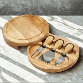 Jogo de 3 Itens Para Queijo + Suporte