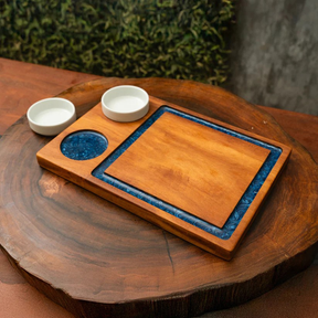 Tábua para servir - Potinhos Porcelana