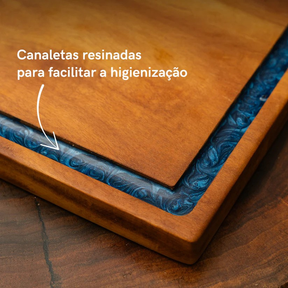 Tábua para servir - Potinhos Porcelana