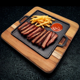 Tábua De Madeira Nobre Com Chapa De Ferro