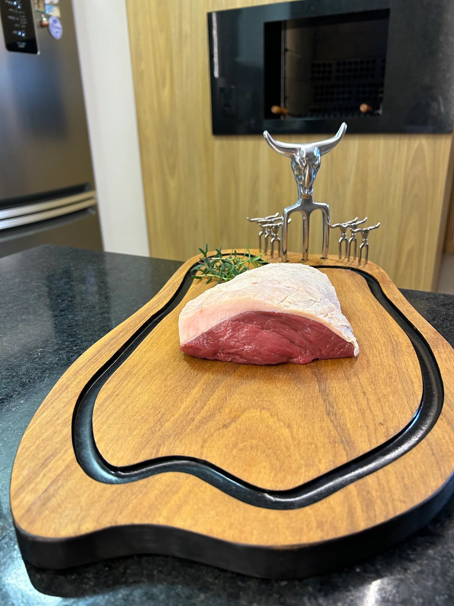 Tábua de Churrasco Super Premium com Garra + 6 Garfinhos