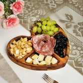 Petisqueira Coração com Molheira 4 Divisões