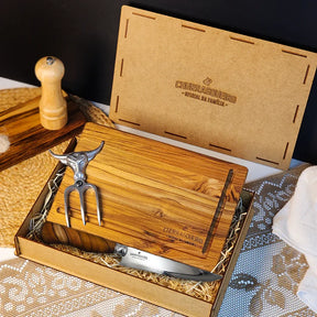 Kit Churrasco Personalizado Churrasqueiro Oficial da Família