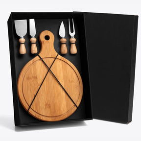 Kit para Queijo em Bambu - 5 peças